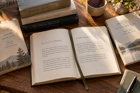 Illustration éditoriale : Livres sur les religions et la spiritualité